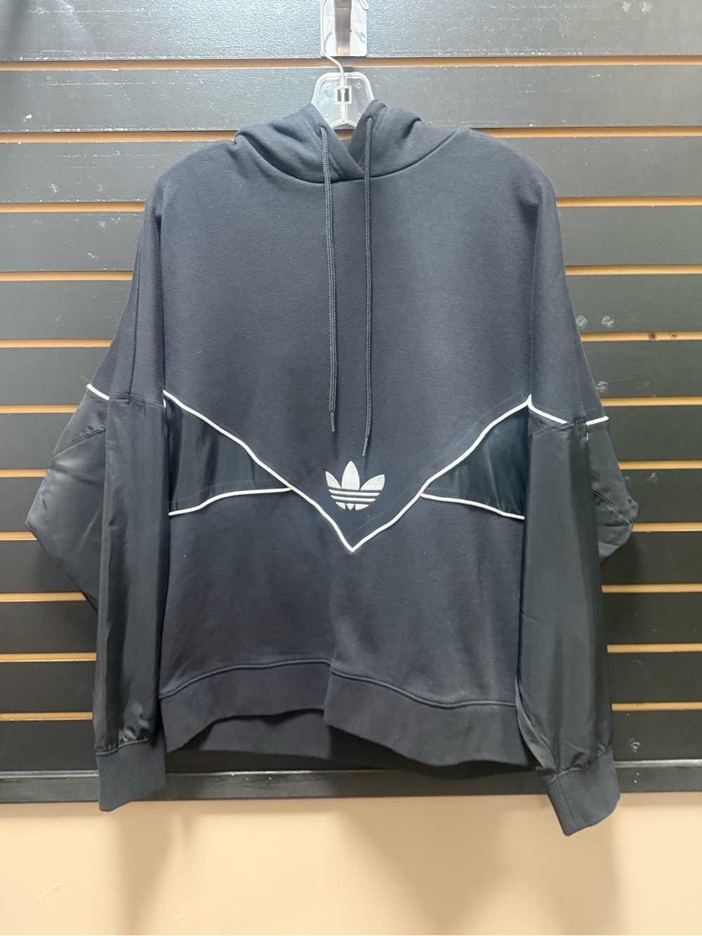 Adidas Originals Sheer Sleeve French Terry Hoodie L